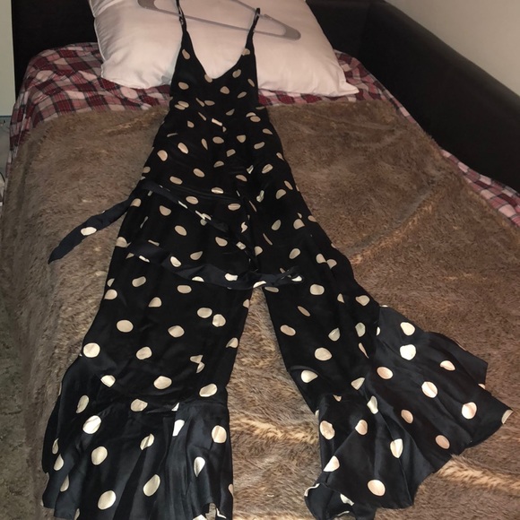 billabong polka dot jumpsuit